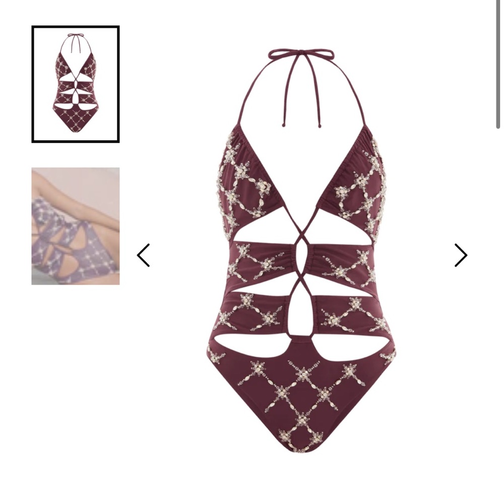 Oceanus violet swimsuit